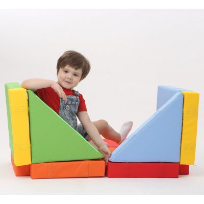Детские мягкие модули Кроватка-домик фото